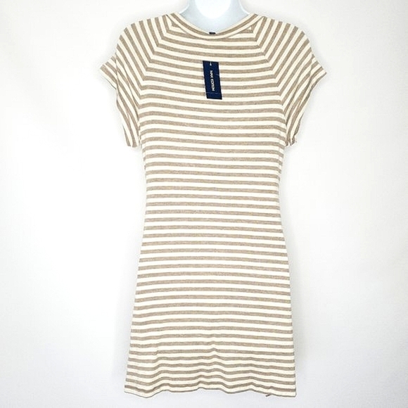 3 for 30! SALE Max Edition Striped Short Sleeve Assymetrical Tunic Top NWT Sz M - Picture 8 of 12